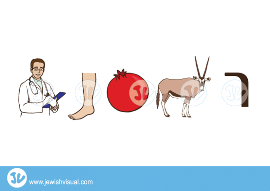 The letter Resh - האות ר - JVisual